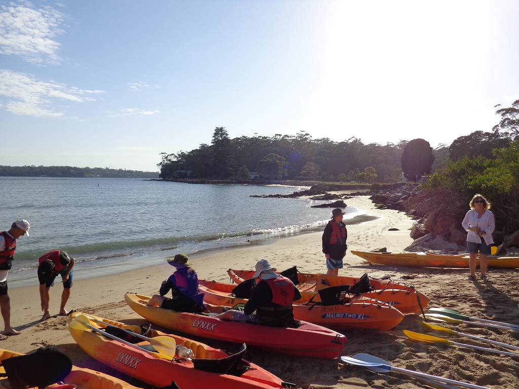 Kayaking around Royal National Park, Sydney