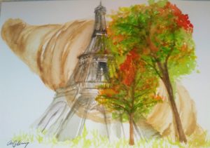 Eiffel on a croissant